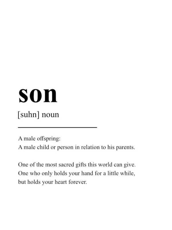 Son Poster – Definition Posters – Wall Art