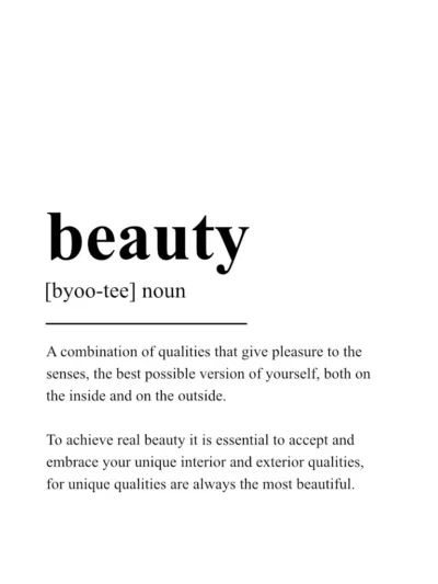 Beauty Poster - Definition Posters - Wall Art
