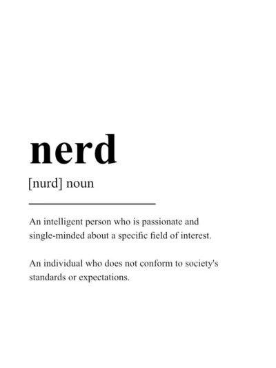 Nerd Poster - Definition Posters - Wall Art