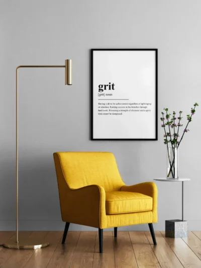 Grit Poster - Definition Posters - Wall Art