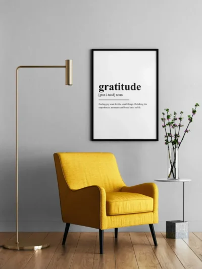 Gratitude Poster - Definition Posters - Wall Art