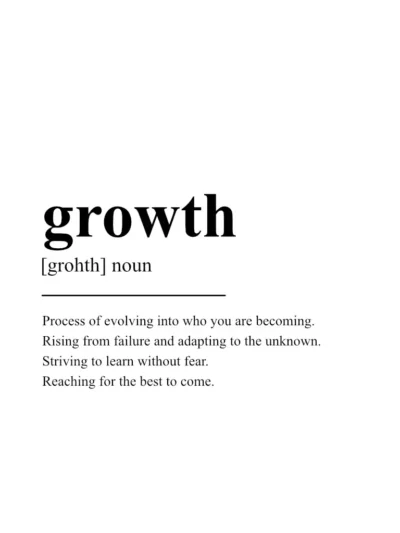 Growth Poster - Definition Posters - Wall Art