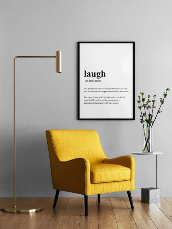 Laugh Poster – Definition Posters – Wall Art