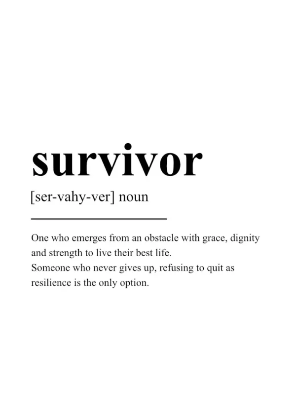 Survivor Poster – Definition Posters – Wall Art