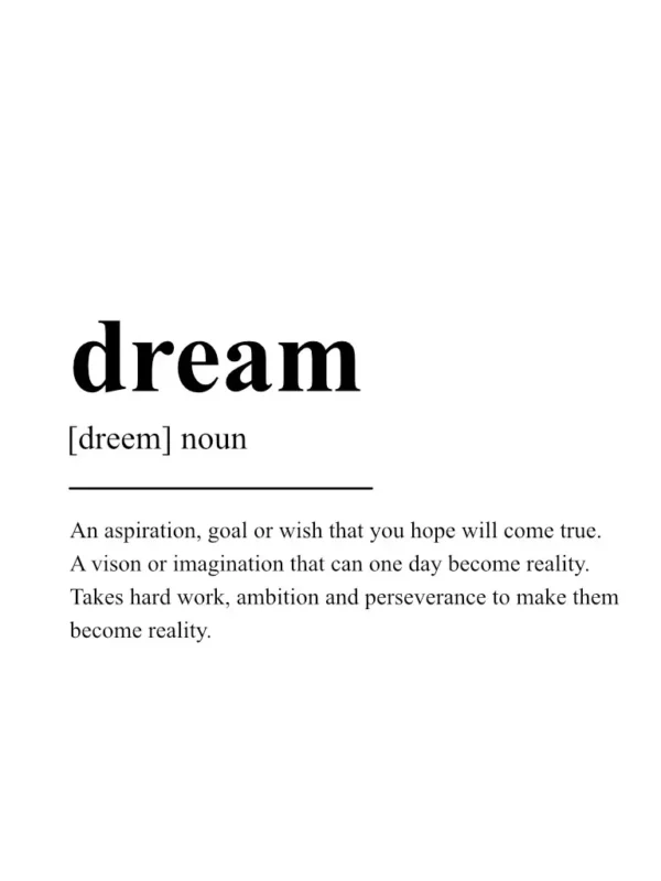 Dream Poster – Definition Posters – Wall Art