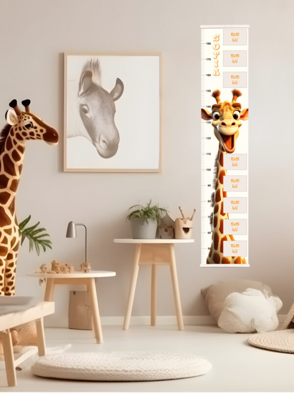 Mätsticka för barn med namn – Giraff