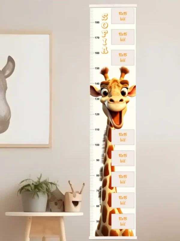 Mätsticka för barn med namn – Giraff