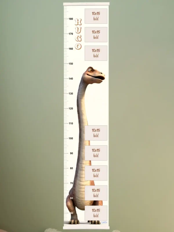 Mätsticka för barn med namn – Brachiosaurus