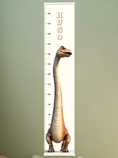Mätsticka för barn med namn brachiosaurus