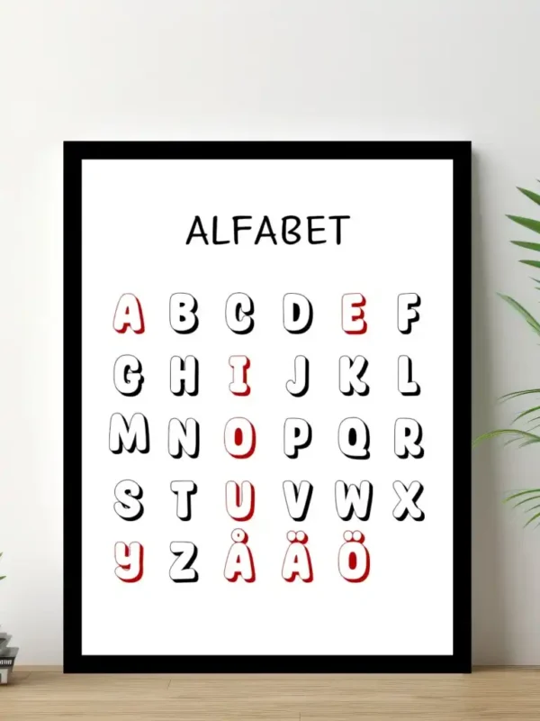 Alfabet Poster – Skolplanscher, Posters, Affisch