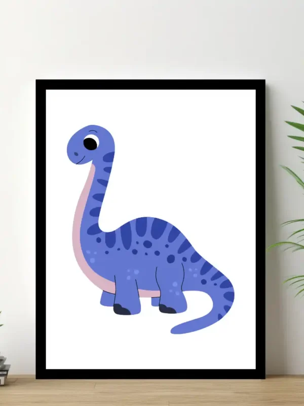 Barnposter med namn – Barntavlor – Brontosaurus