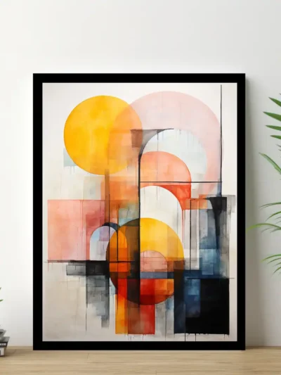 Abstrakt poster, heminredning,