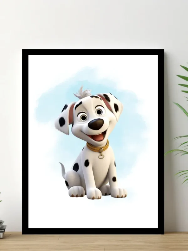 Barnposter med namn – Poster för barnrum – Dalmata hund