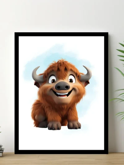 Barnposter med namn - Poster för barnrum - Buffel